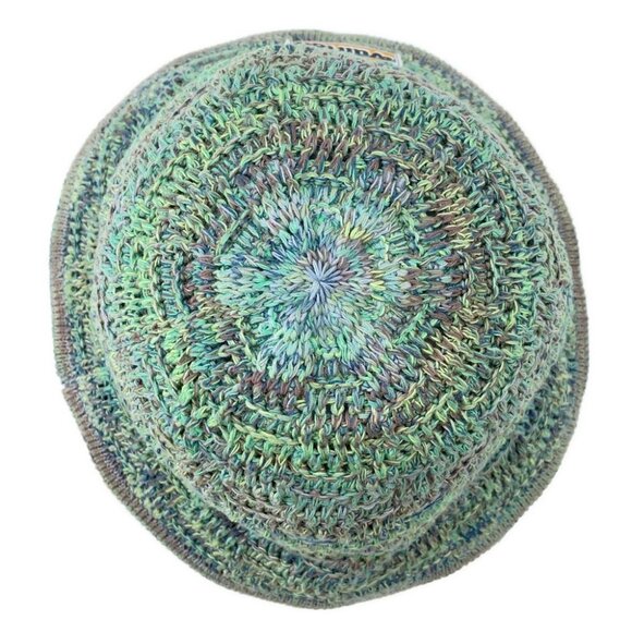 LOUIS VUITTON Damier Palm Tree Crochet Hat Size M Cotton80%/Nylon20% Green - Picture 4 of 8